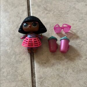 L.O.L. Surprise Pink and Black Doll with Accessories lol doll